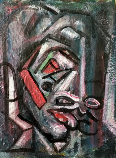Peinture intitulée "" il mantes pas.."…" par Sam Keusseyan Gladiateur, Œuvre d'art originale, Acrylique