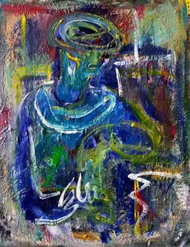 Картина под названием "" pensée.." 6" - Sam Keusseyan Gladiateur, Подлинное произведение искусства, Акрил