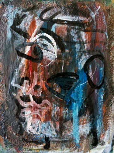 Peinture intitulée "" la dernière homme…" par Sam Keusseyan Gladiateur, Œuvre d'art originale, Acrylique