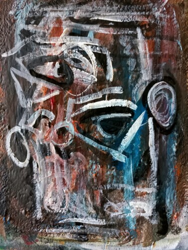Картина под названием "" la dernière homme…" - Sam Keusseyan Gladiateur, Подлинное произведение искусства, Акрил