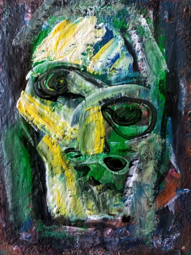 Painting titled "" la dernière homme…" by Sam Keusseyan Gladiateur, Original Artwork, Acrylic