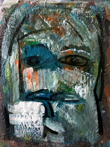 Peinture intitulée "" la dernière homme…" par Sam Keusseyan Gladiateur, Œuvre d'art originale, Acrylique