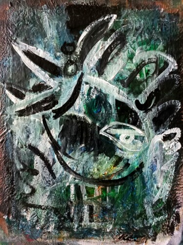 Peinture intitulée "" sur terre.." 4" par Sam Keusseyan Gladiateur, Œuvre d'art originale, Acrylique