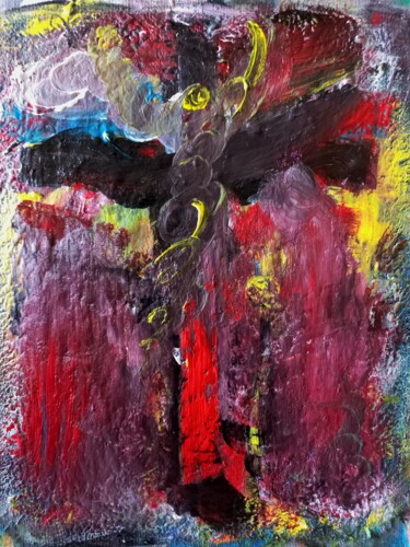 Painting titled "" Christe libres.."…" by Sam Keusseyan Gladiateur, Original Artwork, Acrylic