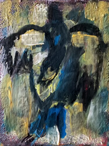 Malerei mit dem Titel "" sur le croix ma l…" von Sam Keusseyan Gladiateur, Original-Kunstwerk, Acryl