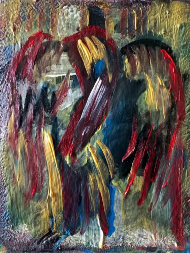 Painting titled "" sur le croix ma l…" by Sam Keusseyan Gladiateur, Original Artwork, Acrylic