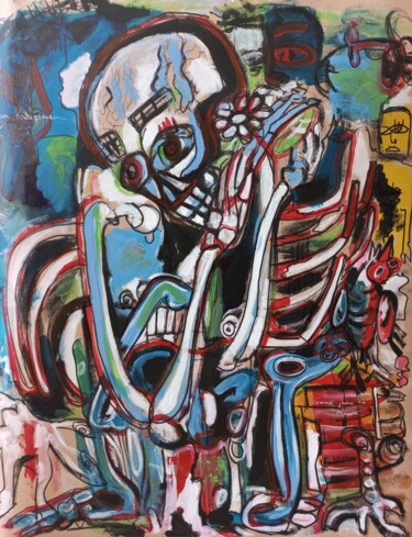 Painting titled "" comme j'aime ce m…" by Sam Keusseyan Gladiateur, Original Artwork, Acrylic