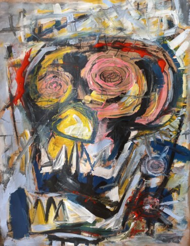 Malerei mit dem Titel "" ma rage" vomissem…" von Sam Keusseyan Gladiateur, Original-Kunstwerk, Acryl