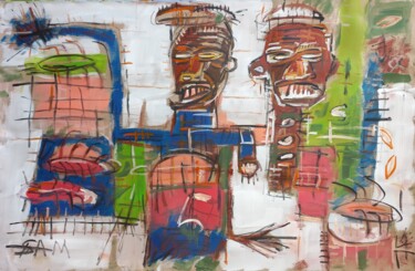 Malerei mit dem Titel "" les rois pas comm…" von Sam Keusseyan Gladiateur, Original-Kunstwerk, Acryl