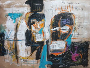 Malarstwo zatytułowany „" tu es en retard.."” autorstwa Sam Keusseyan Gladiateur, Oryginalna praca, Akryl