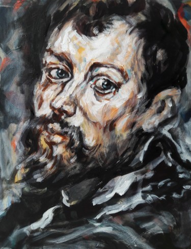 Peinture intitulée ""Rubens "" par Sam Keusseyan, Œuvre d'art originale, Acrylique