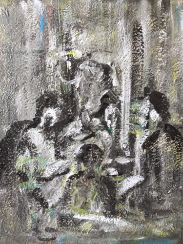 Pintura intitulada "" Étude d'après Van…" por Sam Keusseyan, Obras de arte originais, Acrílico