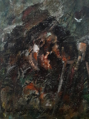 Painting titled "" Étude d'après Van…" by Sam Keusseyan, Original Artwork, Acrylic