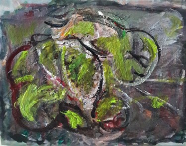 Malerei mit dem Titel "dans le vent" von Sam Keusseyan, Original-Kunstwerk, Acryl