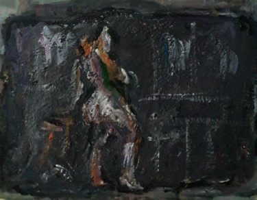 Peinture intitulée "chambre gris" par Sam Keusseyan, Œuvre d'art originale, Acrylique
