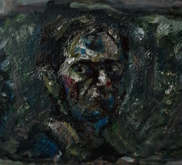 Peinture intitulée "autoportrait 2" par Sam Keusseyan, Œuvre d'art originale, Acrylique
