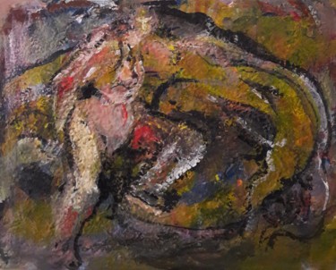 Peinture intitulée "les femmes allongé" par Sam Keusseyan, Œuvre d'art originale, Acrylique