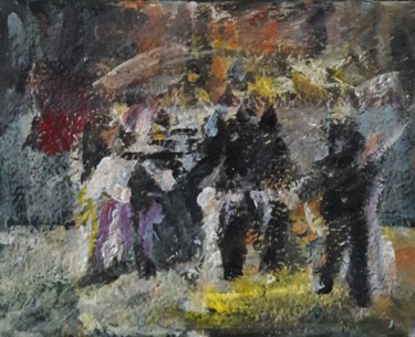 Pittura intitolato "fusillade.." da Sam Keusseyan, Opera d'arte originale, Acrilico