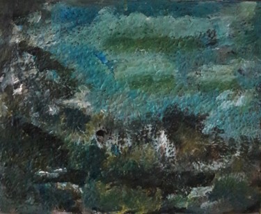 Pintura intitulada "nuage verte" por Sam Keusseyan, Obras de arte originais, Acrílico