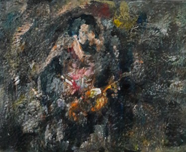 Painting titled "musicien    vvv" by Sam Keusseyan, Original Artwork, Acrylic