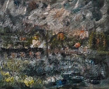 Pittura intitolato "pont" da Sam Keusseyan, Opera d'arte originale, Acrilico