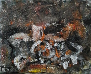 Pintura titulada "sur table orage" por Sam Keusseyan, Obra de arte original, Acrílico