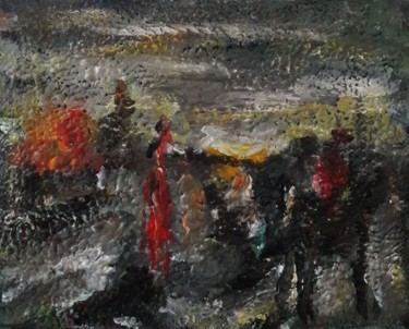 Pintura intitulada "chameau rouge" por Sam Keusseyan, Obras de arte originais, Acrílico