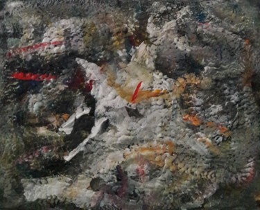 Pittura intitolato "cheval blanche" da Sam Keusseyan, Opera d'arte originale, Acrilico