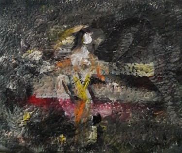 Pittura intitolato "elle  ..blanche" da Sam Keusseyan, Opera d'arte originale, Acrilico