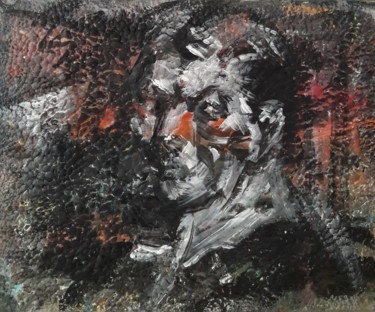 Pittura intitolato "d'après Hopper" da Sam Keusseyan, Opera d'arte originale, Acrilico