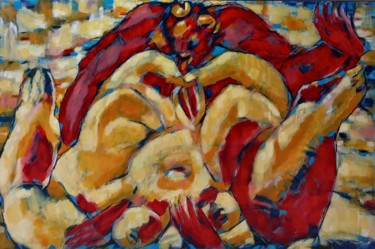 Painting titled "" le diable hors de…" by Sam Keusseyan, Original Artwork, Acrylic