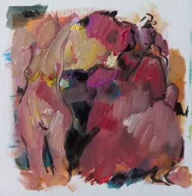 Malerei mit dem Titel "" femmes"   nbbn" von Sam Keusseyan, Original-Kunstwerk, Acryl
