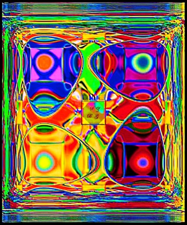 Digitale Kunst getiteld "Couleurs mélangées" door Sam  Garino, Origineel Kunstwerk