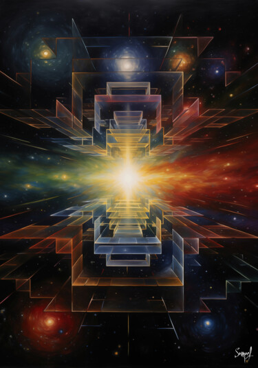 Digital Arts titled "Fermi's Paradox" by Samael, Original Artwork, Digital Painting