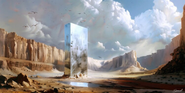 Digital Arts titled "Monolith" by Samael, Original Artwork, Digital Painting