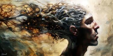 Digital Arts titled "BrainOw" by Samael, Original Artwork, Digital Painting