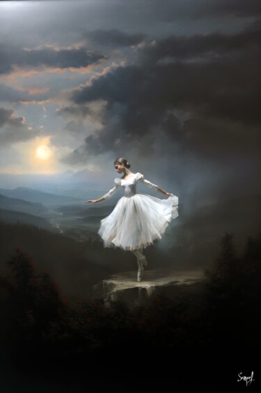 Digital Arts titled "Ballerina" by Samael, Original Artwork, Digital Painting