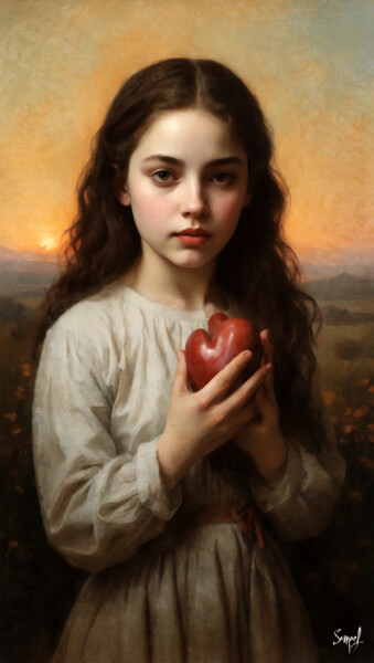 Digital Arts titled "I Stole Your Heart" by Samael, Original Artwork, Digital Painting