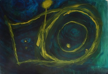 Картина под названием "Доброта Вселенной" - Леонид Самойлин, Подлинное произведение искусства, Акварель