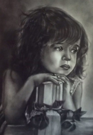 Pintura intitulada "child" por Samaneh Aminifar, Obras de arte originais, Outro