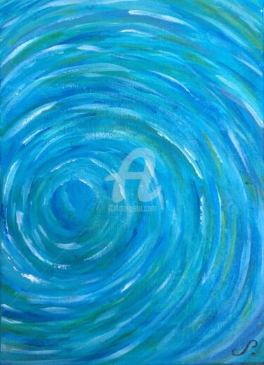 Peinture intitulée "The ocean storm" par L’Art S., Œuvre d'art originale