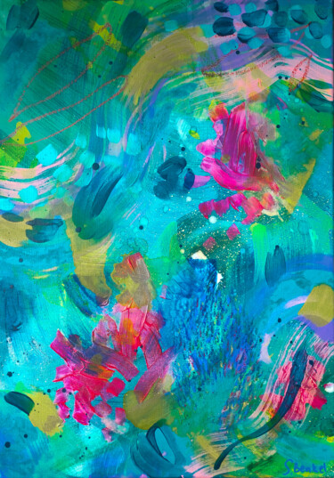 Eté indien Painting titled "Eté indien" by Samara Benkel, Original Art, Acrylic