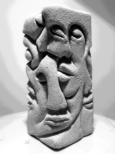 Sculpture titled "art22" by Samart, Original Artwork, Stone