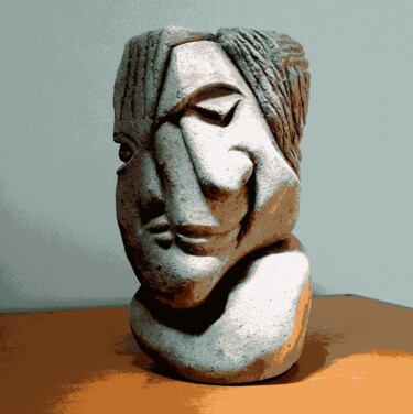 Sculpture titled "img-2016" by Samart, Original Artwork, Stone