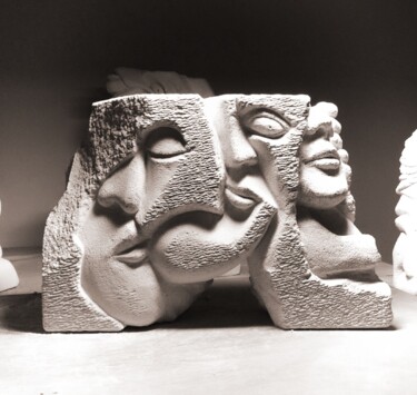 雕塑 标题为“Medita” 由Samart, 原创艺术品, 加气混凝土