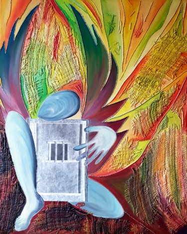 Peinture intitulée "Liberté" par Samia Turki, Œuvre d'art originale, Acrylique