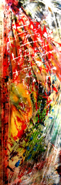 Картина под названием "évasion" - Samiha El Harchi (Sam), Подлинное произведение искусства, Акрил Установлен на Деревянная р…