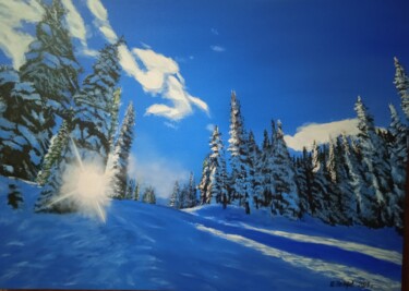 Картина под названием "Утро в горах" - Шамиль Почтарев, Подлинное произведение искусства, Акрил