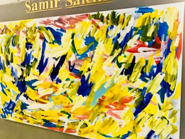 Peinture intitulée "Yellow" par Samir Salemi, Œuvre d'art originale, Acrylique