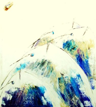 Peinture intitulée "CRIS DES FONDS BLAN…" par Sea'S Artist, Œuvre d'art originale, Acrylique